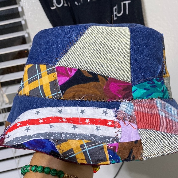 Patchwork bucket hat - Picture 3 of 13